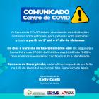 COMUNICADO CENTRO DE COVID